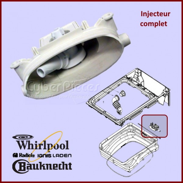 Injecteur complet Whirlpool 481252648122 CYB-146814