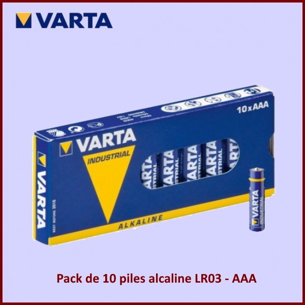 Pack de 10 piles alcaline LR03 - AAA