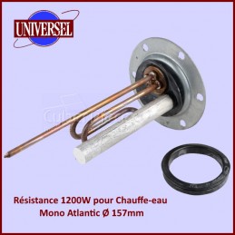 Résistance De Chauffe-eau 1200w mono Atlantic Ø 157mm CYB-044752