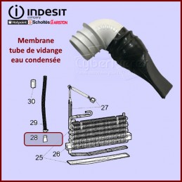 Membrane tube de vidange Indesit C00505972 CYB-277990