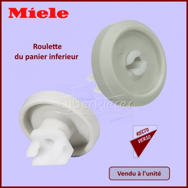 Roulette de panier inferieur MIELE 2372352 CYB-382052