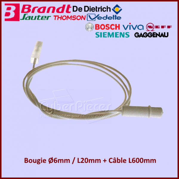 Bougie avec son câble Brandt 92X8589 CYB-103367