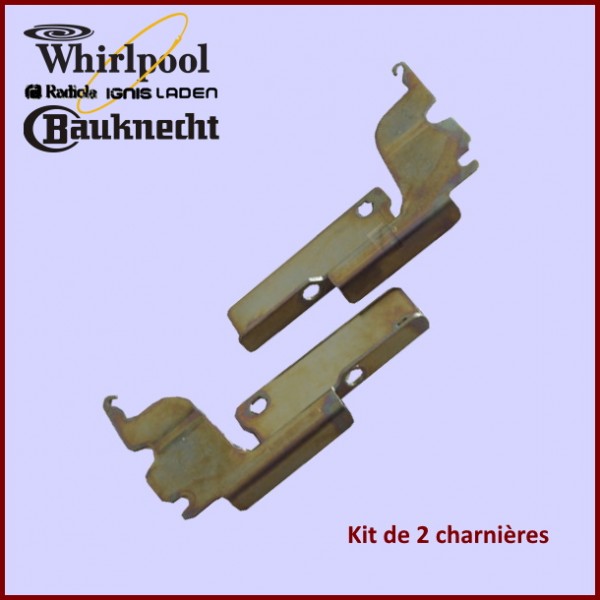 Kit de 2 charnières Whirlpool 481241718309 CYB-126434