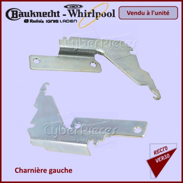 Charnière gauche Whirlpool 481241718774 CYB-189705