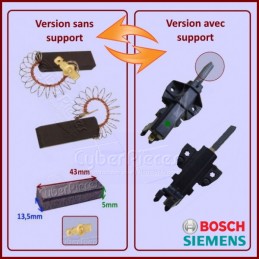 Lot de 2 kits charbons Bosch 00639025 GA-313049