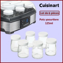 Stock Bureau - SEB Delices Box Lot de 6 Pots Yaourt Verre Couvercle  remplacé par XF100501