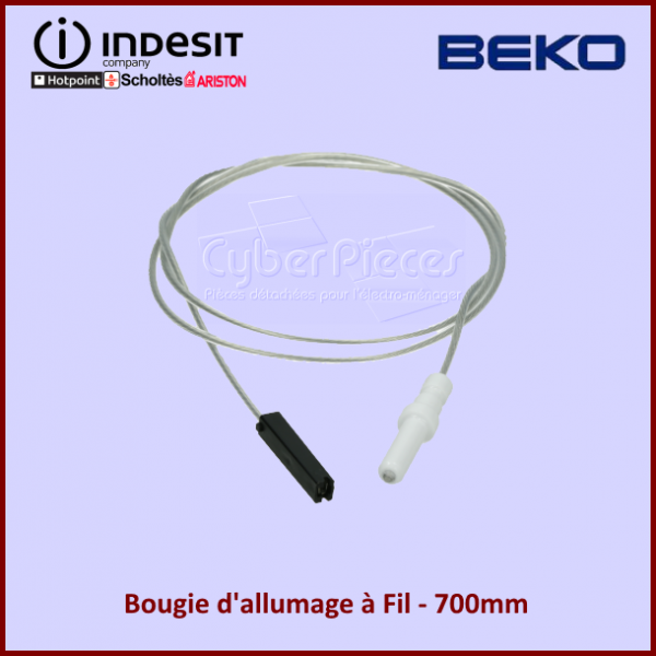 Bougie d'allumage à Fil 700mm Indesit C00052951 CYB-048392