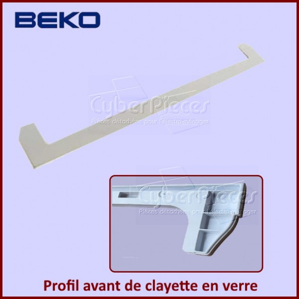Profil avant de clayette en verre Beko 4864610200 CYB-263030