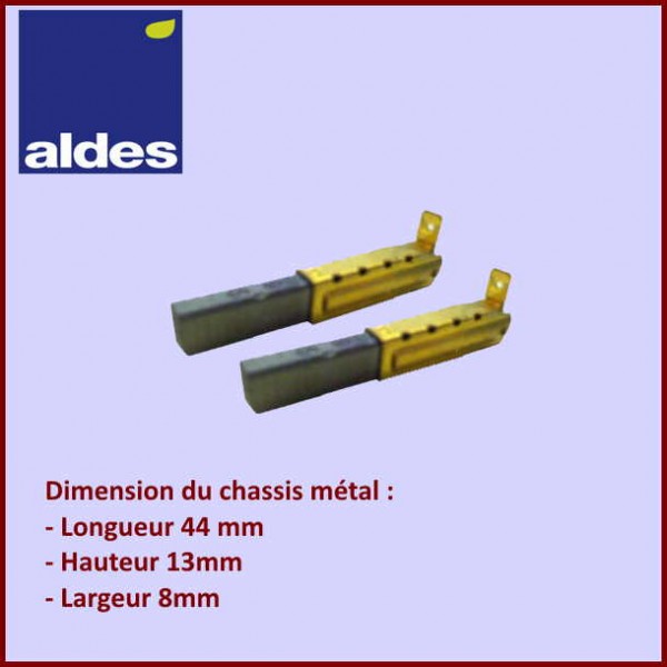 Lot de 2 Charbons moteur ALDES CYB-055284
