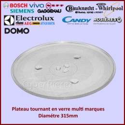 Plateau en verre Diam 315mm CYB-039598