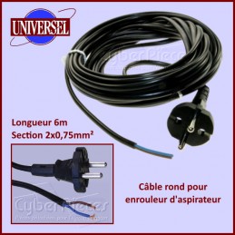 Cable d alimentation Cordon rond L.6m CYB-217873