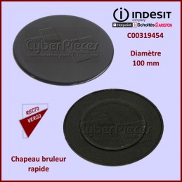 Chapeau brûleur rapide Indesit C00319454 CYB-319713