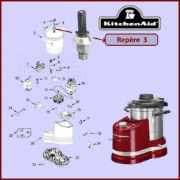 Axe robot cuiseur Kitchenaid W10803482 ***Pièce épuisée*** CYB-429337