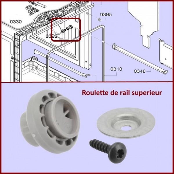 Roulette de rail supérieur Bosch 00188096 CYB-039994