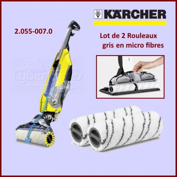 Rouleaux microfibre gris Karcher 20550070 CYB-381956