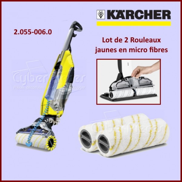 Rouleaux microfibre jaune Karcher 20550060 CYB-020381