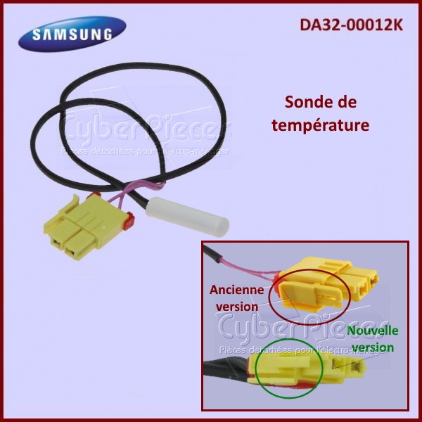 Capteur de température / dégivrage (sonde, câble, NTIC) pour Samsung  rs23kgrs rsh1jtpe sl39sj1 740x22x10mm Réfrigérateur / Congélateur  DA3210105R