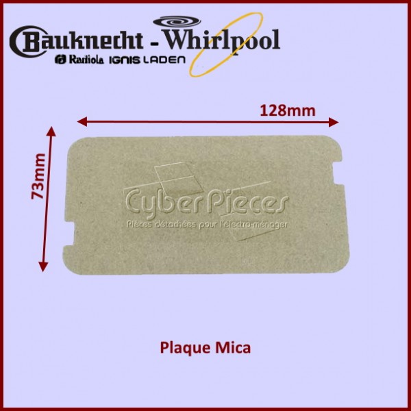 Plaque Mica 128X73mm Whirlpool 482000019344 CYB-082594