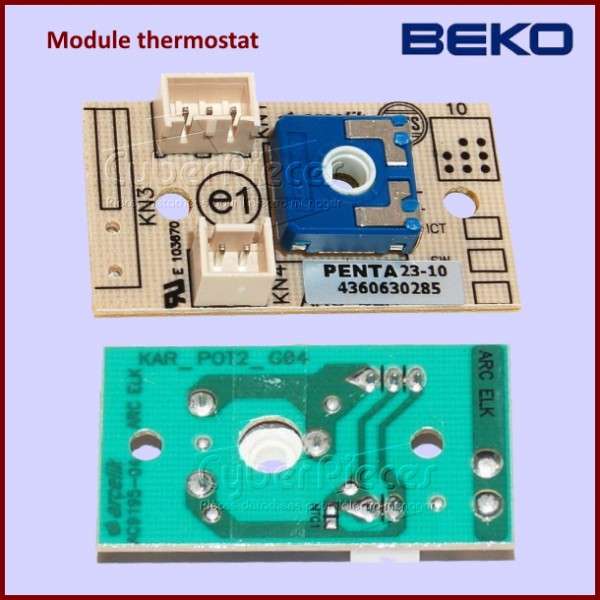 Potentiomètre thermostat Beko 4360635285 CYB-419222
