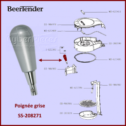 Poignée grise BEERTENDER SS208271 CYB-237314