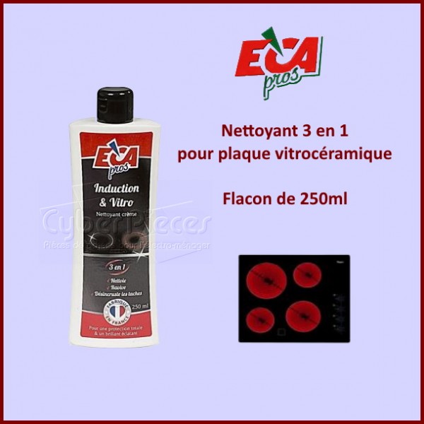 SPADO - Nettoyant Plaque Vitrocéramique et Induction - Ultra-Dégraissant -  Ne Raye Pas - 250 ML - Fabriqué en France