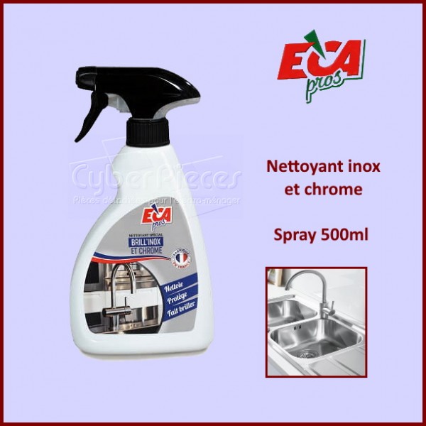 Spray nettoyant pour les surfaces en inox