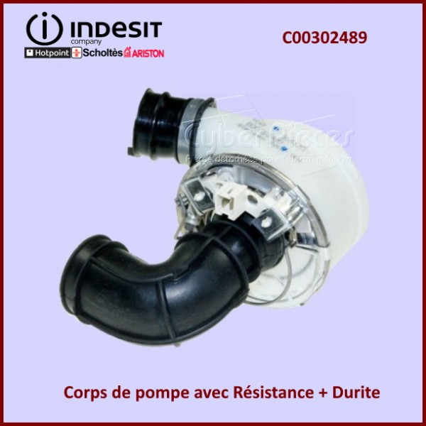 Corps de pompe avec Résistance + Durite C00302489 CYB-264457