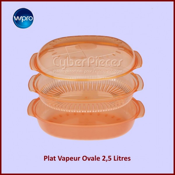 Plat Vapeur STM250 Ovale 2.5 Litres Orange CYB-080910