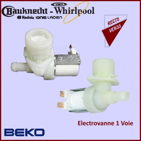 Electrovanne 1 voie 90°Beko - Whirlpool CYB-030397