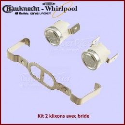 Kit 2 klixons avec bride Whirlpool 481225928681 CYB-011570