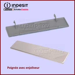 Poignée avec enjoliveur inox Indesit C00113004 GA-054713