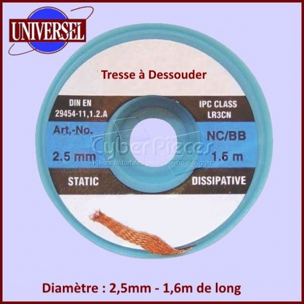 Tresse à dessouder 2.0 mm - Letmeknow