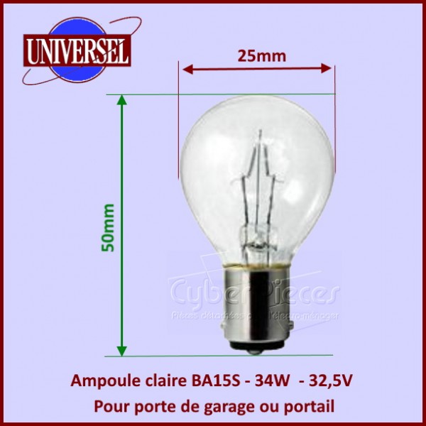 PETITE AMPOULE SPHÉRIQUE 12V 10W /BA15S