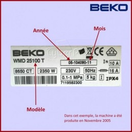 Carte électronique Cooker Beko 662000112 CYB-059763