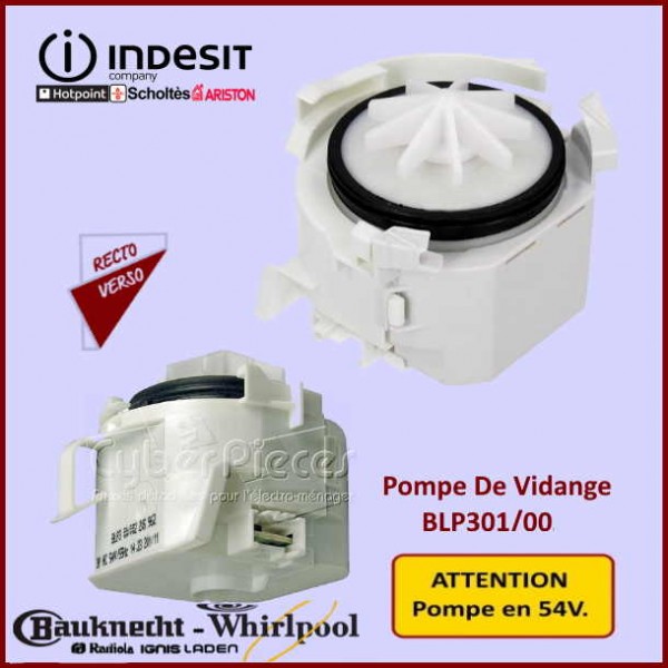 Pompe De Vidange BLP301/004 Indesit C00297919 CYB-117265