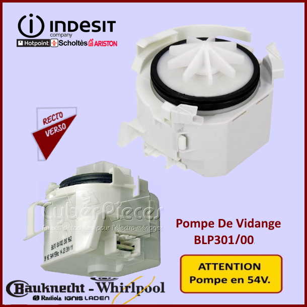 Pompe De Vidange BLP301/004 Indesit C00297919