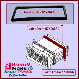 Joint arrière de condenseur Brandt 57X0666 CYB-228671