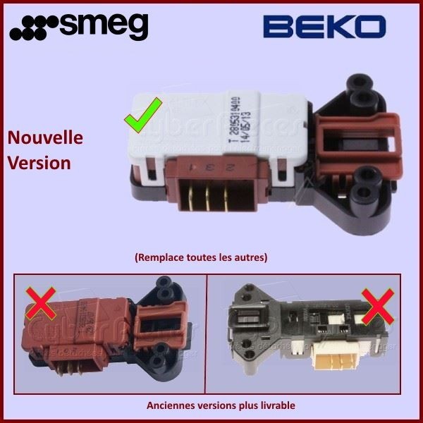 Sécurité De Porte 3 cosses Type ZV446 Beko 2805310400 CYB-067133