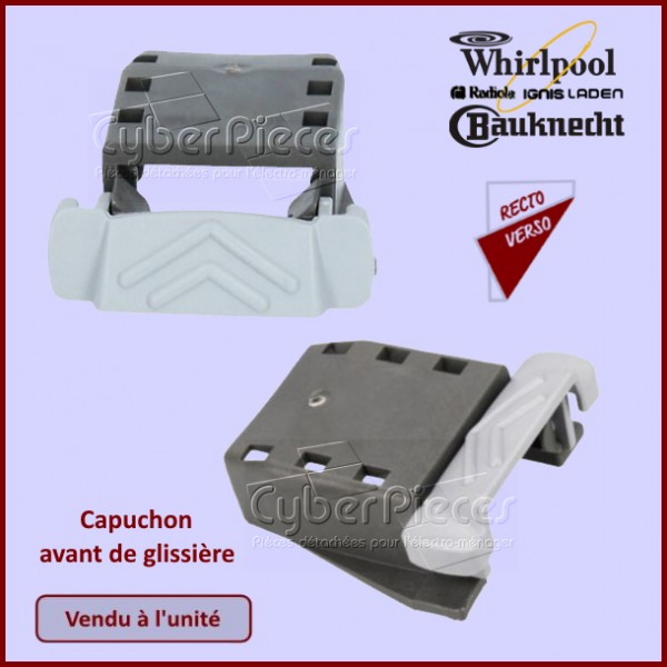 Capuchon avant de glissière Whirlpool 481010604351 CYB-134583