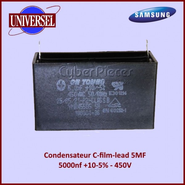Condensateur C-film-lead-5000nf +10-5% -450V CYB-064743