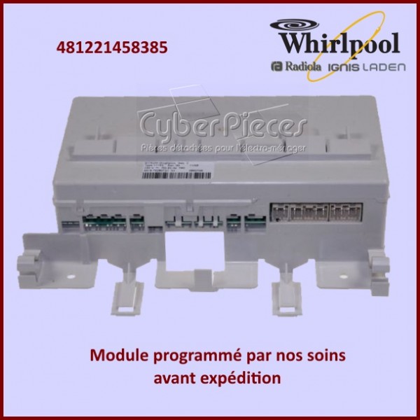 Carte électronique de commande Whirlpool 481221458385 GA-180429