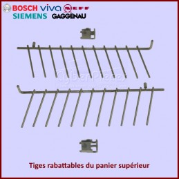 Tiges rabattables panier supérieur Bosch 00490712 CYB-294232