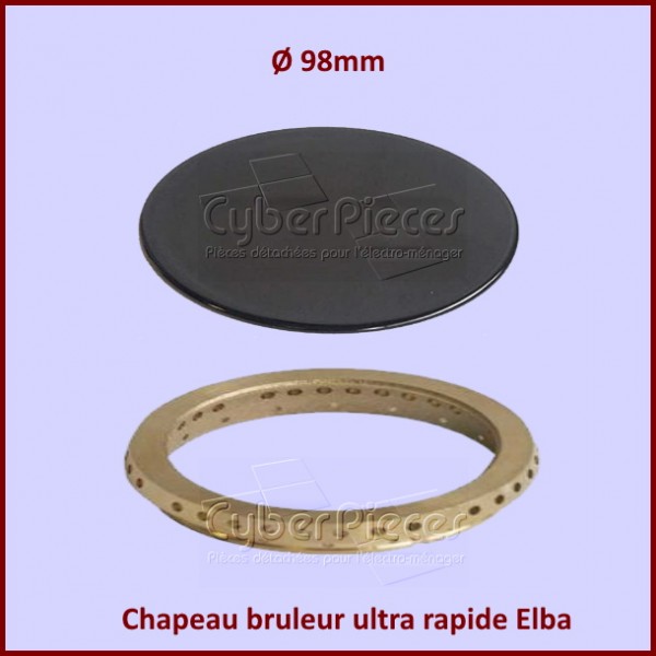 Chapeau bruleur ultra rapide Elba CYB-136112