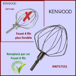 Fouet 6 fils épais Kenwood Chef KW717151 CYB-266093