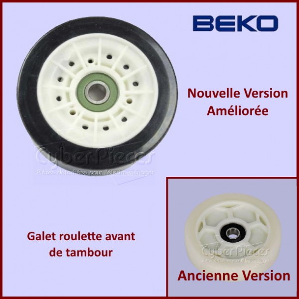 Galet roulette avant de tambour Beko 2987300200 - Pièces sèche-linge