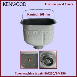 Cuve machine à pain BM250/BM256/BM260/BM366 Hauteur 168mm KW712988 CYB-107761