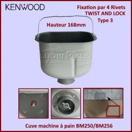 Cuve machine à pain BM250/BM256/BM260/BM366 Hauteur 168mm KW715072 CYB-374156