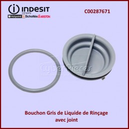 Bouchon Gris de Liquide de Rinçage Indesit C00287671 CYB-351331