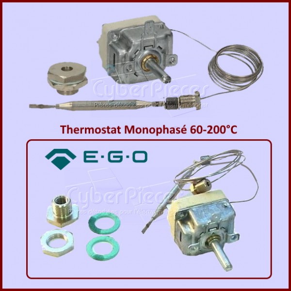 Thermostat Friteuse Pro Monophasé EGO 5519032827 CYB-018012