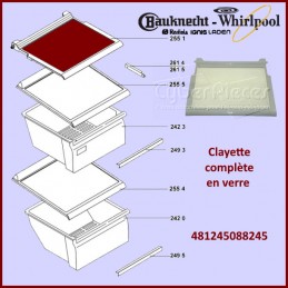 Clayette supérieure en verre 482000031479 CYB-194105